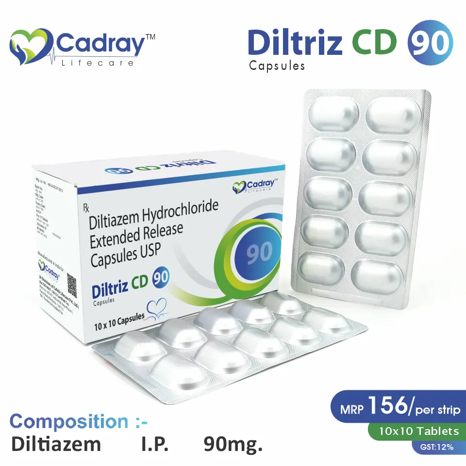 Diltiazem 90mg Extended Release at Best Price in PCD Medical Pharma for Hypertension & Angina